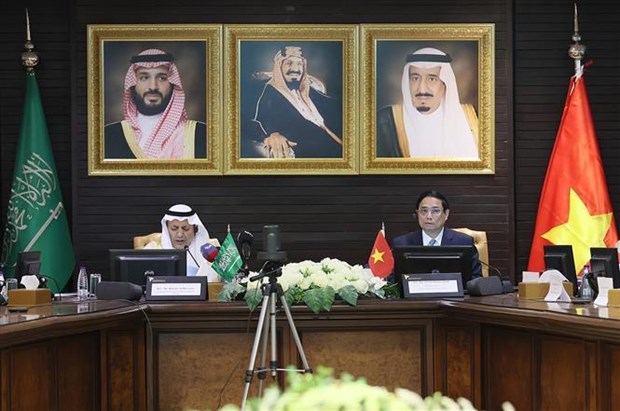 PM attends Vietnam-Saudi Arabia Business Forum in Riyadh hinh anh 1