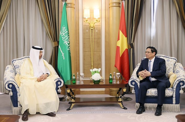 Prime Minister receives executives of Aramco, Saudi Fund for Development hinh anh 1
