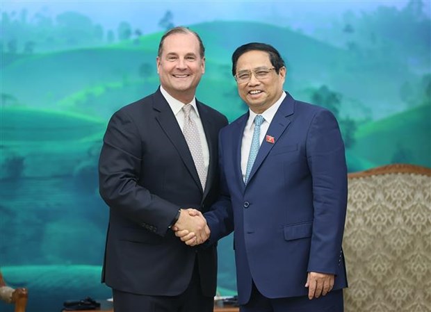 PM receives leader of US hotel operator Marriott hinh anh 1
