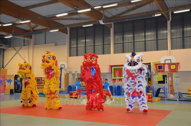 Vietnam promotes lion-dragon dance to the world hinh anh 1