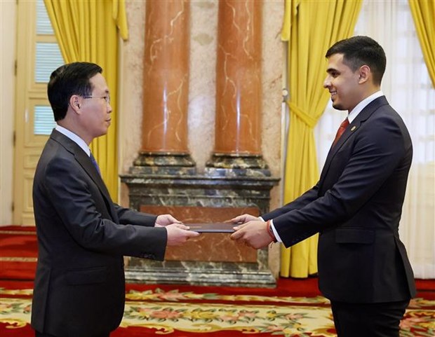State leader welcomes new ambassadors of Venezuela, Laos hinh anh 1