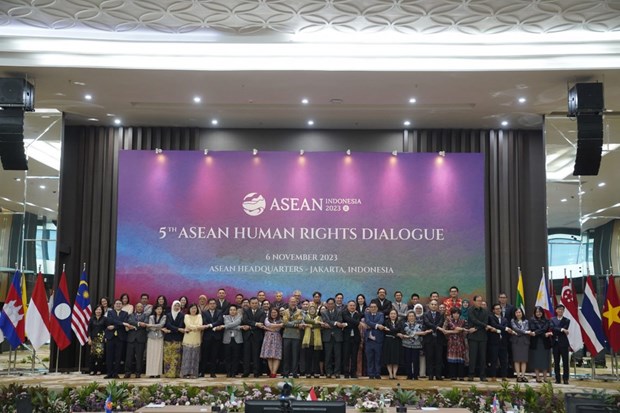 5th ASEAN Human Rights Dialogue opens in Jakarta hinh anh 1