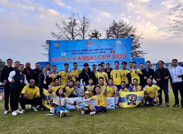 Football tournament held for Vietnamese community in Japan hinh anh 1