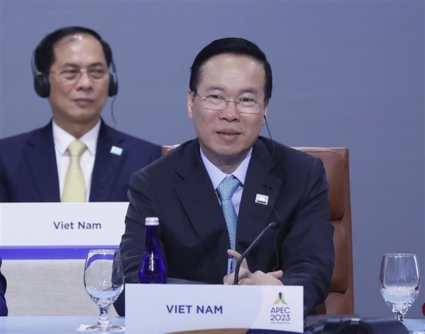 President Vo Van Thuong attends APEC Economic Leaders’ Meeting hinh anh 1