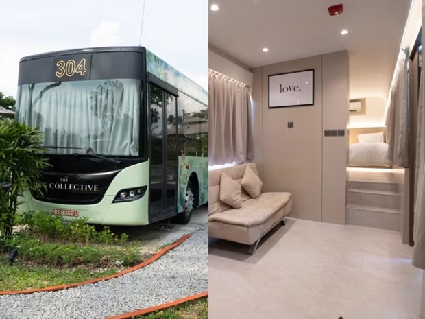 Singapore: retired buses revived into luxury suites hinh anh 1
