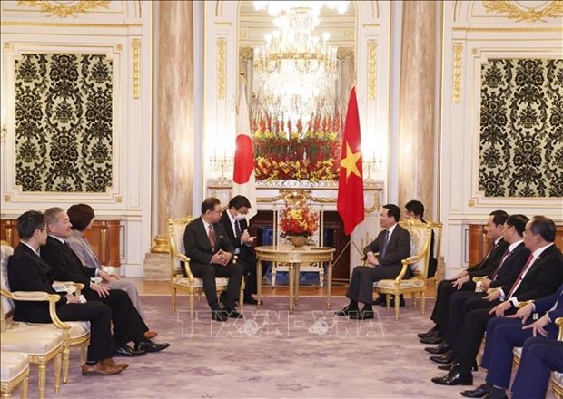 President Vo Van Thuong hosts leaders of Japanese parties, parliamentarians hinh anh 3