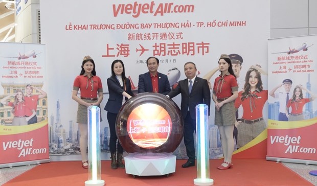 Vietjet inaugurates Ho Chi Minh City-Shanghai route hinh anh 1