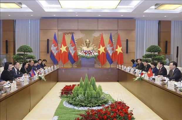 Cambodian NA President’s visit enhances Vietnam-Cambodia relations hinh anh 1