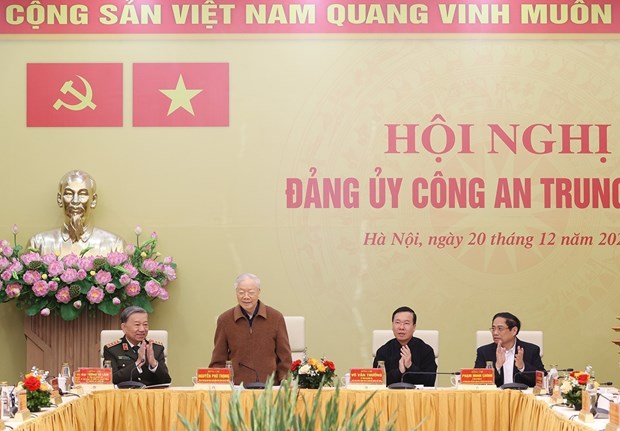 Party leader demands continued efforts to ensure peaceful, happy life for people hinh anh 1