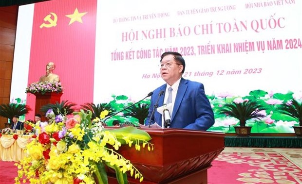 Professionalism, humanity, modernity needed for the press in 2024: Party official hinh anh 1