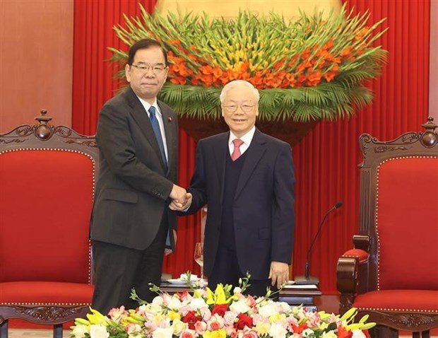 Party chief hosts Chairman of Japanese Communist Party Presidium hinh anh 1