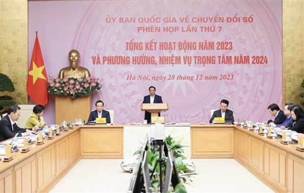 PM affirms digital transformation progress in 2023 hinh anh 1