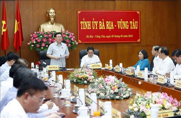 Top legislator works with Ba Ria-Vung Tau authorities hinh anh 1