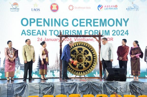 ASEAN Tourism Forum 2024 kicks off in Laos hinh anh 1