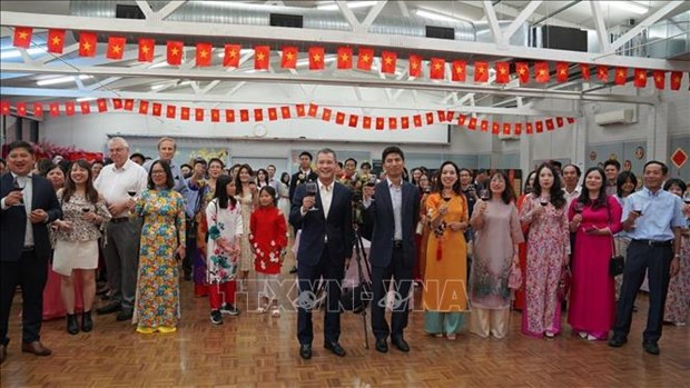 Tet celebrations held for OVs in Japan, Australia, Algeria, Thailand, Laos hinh anh 2