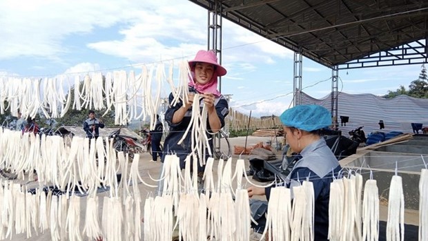 First container of Ha Giang pickled daikon in 2024 exported to Japan hinh anh 1
