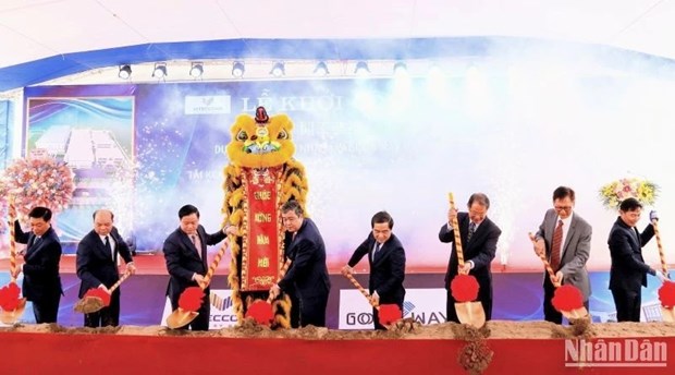 Taiwanese firm breaks ground on 45 mln USD computer plant in Thai Binh hinh anh 1