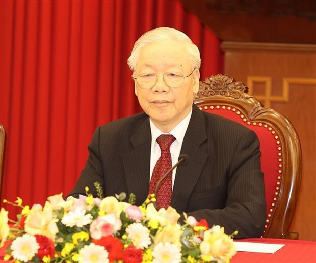 Party chief congratulates CPP President on successful Senate election hinh anh 1