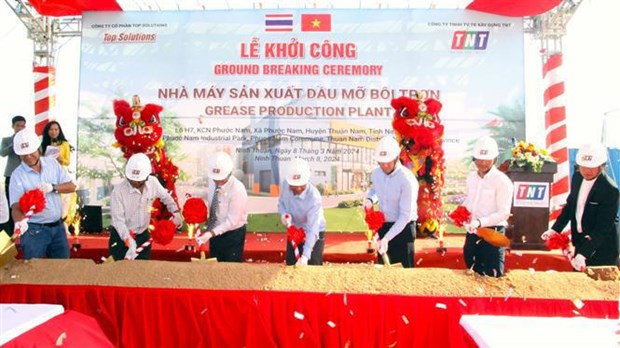 Construction of 5.5 million USD grease plant kicked off in Ninh Thuan hinh anh 1
