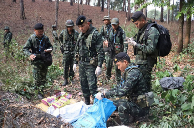 Thailand seizes large drug hauls in border province hinh anh 1