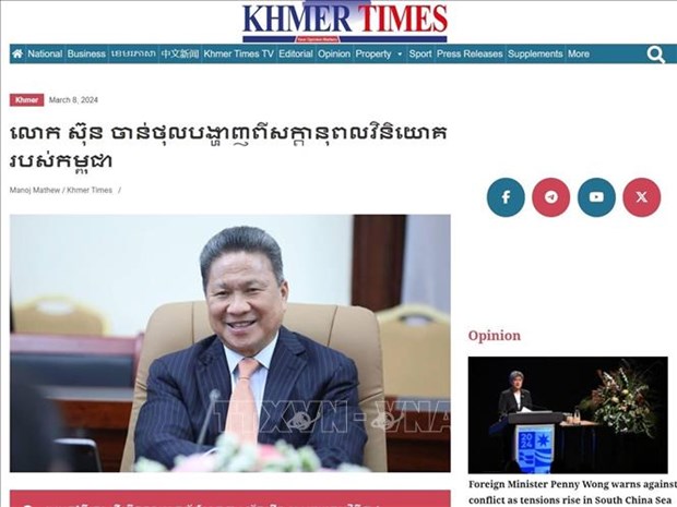 Cambodian media highly evaluates investment potential with Vietnam hinh anh 1
