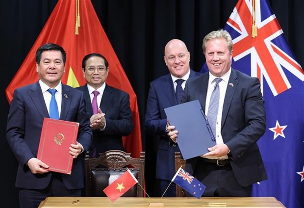 New Zealand, Vietnamese PMs issue joint press release hinh anh 1