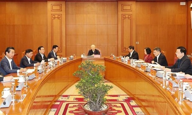 Party leader chairs meeting of personnel sub-committee of 14th National Congress hinh anh 2