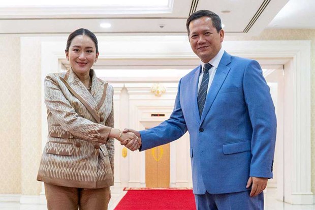 Cambodia, Thailand highly evaluate ties, bilateral cooperation hinh anh 1