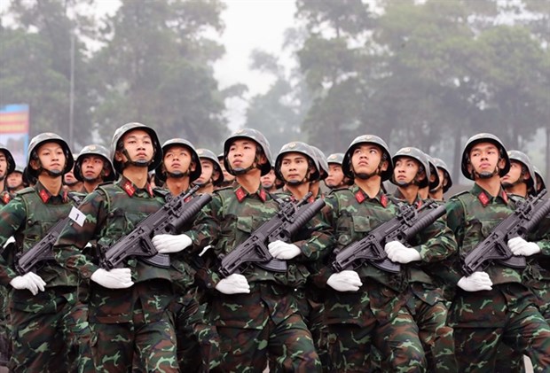 Military parade rehearsal held ahead of Dien Bien Phu Victory anniversary hinh anh 1