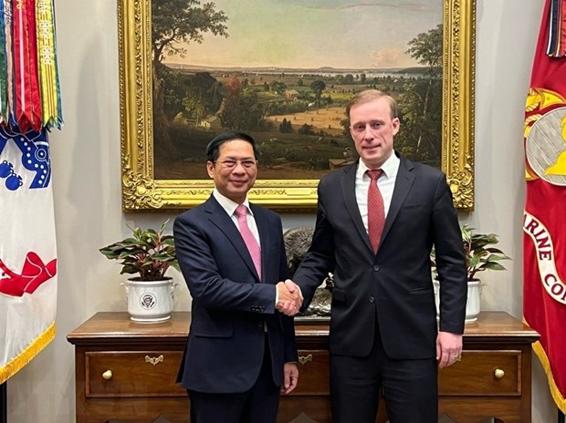 Foreign Minister meets US National Security Advisor, USAID Administrator hinh anh 1