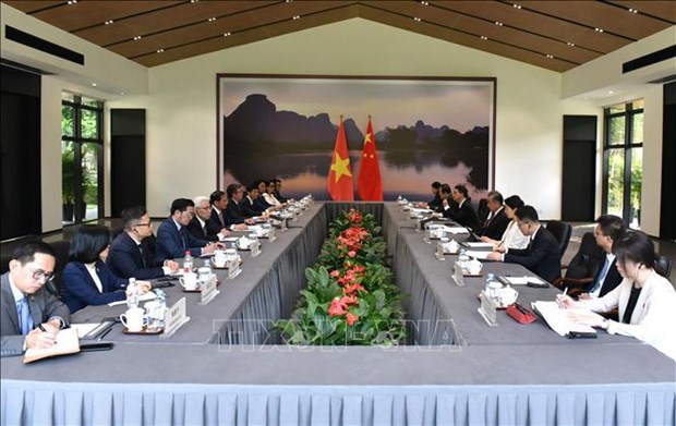 Foreign ministers affirm leading importance of Vietnam - China relations hinh anh 1