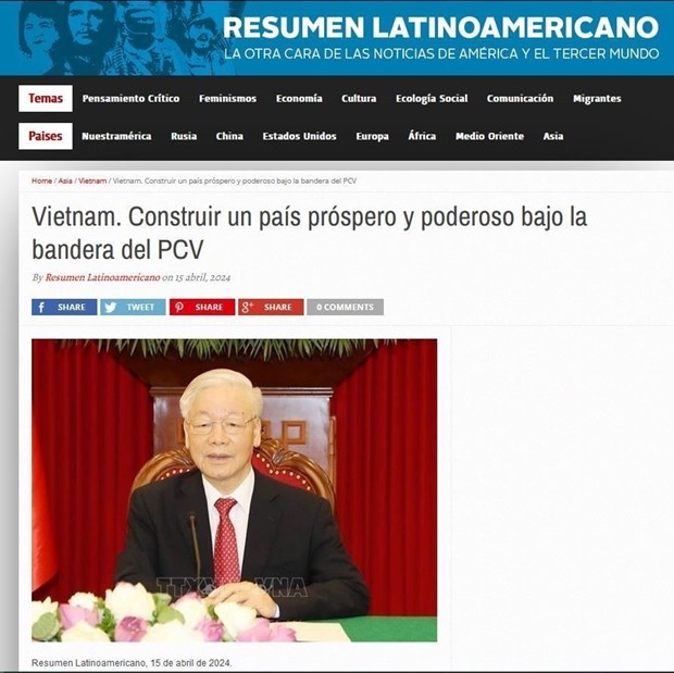 Argentine newspaper publishes Party leader’s article hinh anh 1