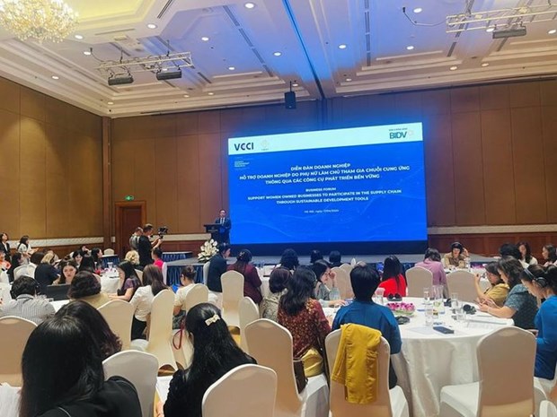 Forum discusses support for women-owned firms ​to join supply chains hinh anh 1
