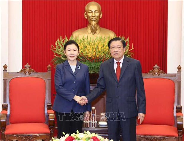 Vietnamese Party official receives Chinese Minister of Justice hinh anh 1