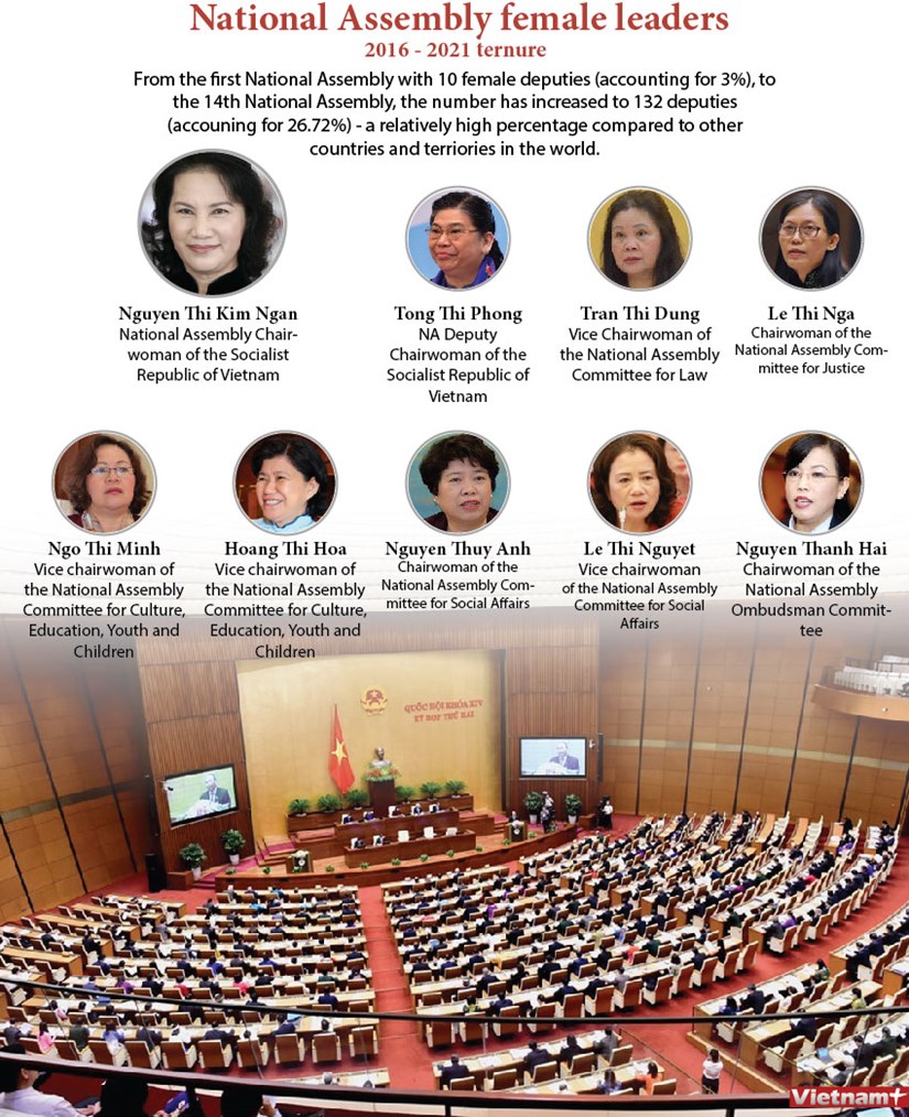 National Assembly female leaders of 2016-2021 tenure hinh anh 1