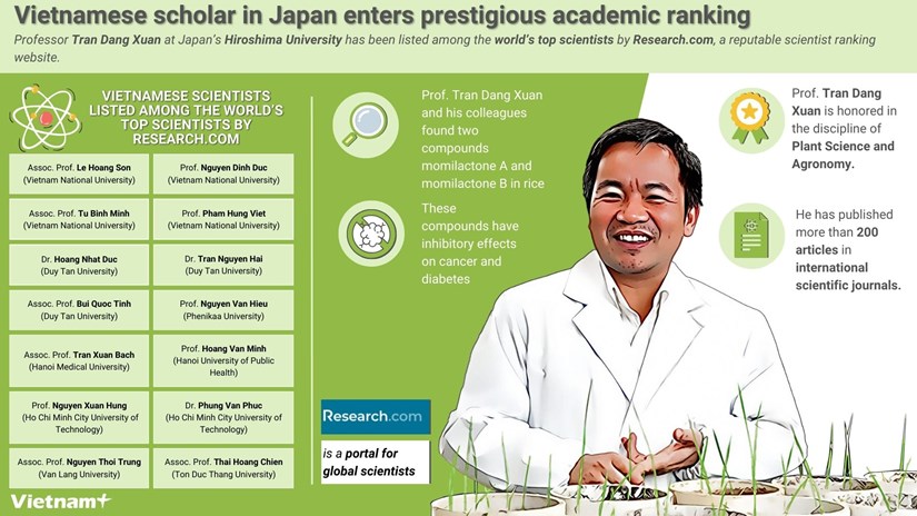 Vietnamese scholar in Japan enters prestigious academic ranking hinh anh 1