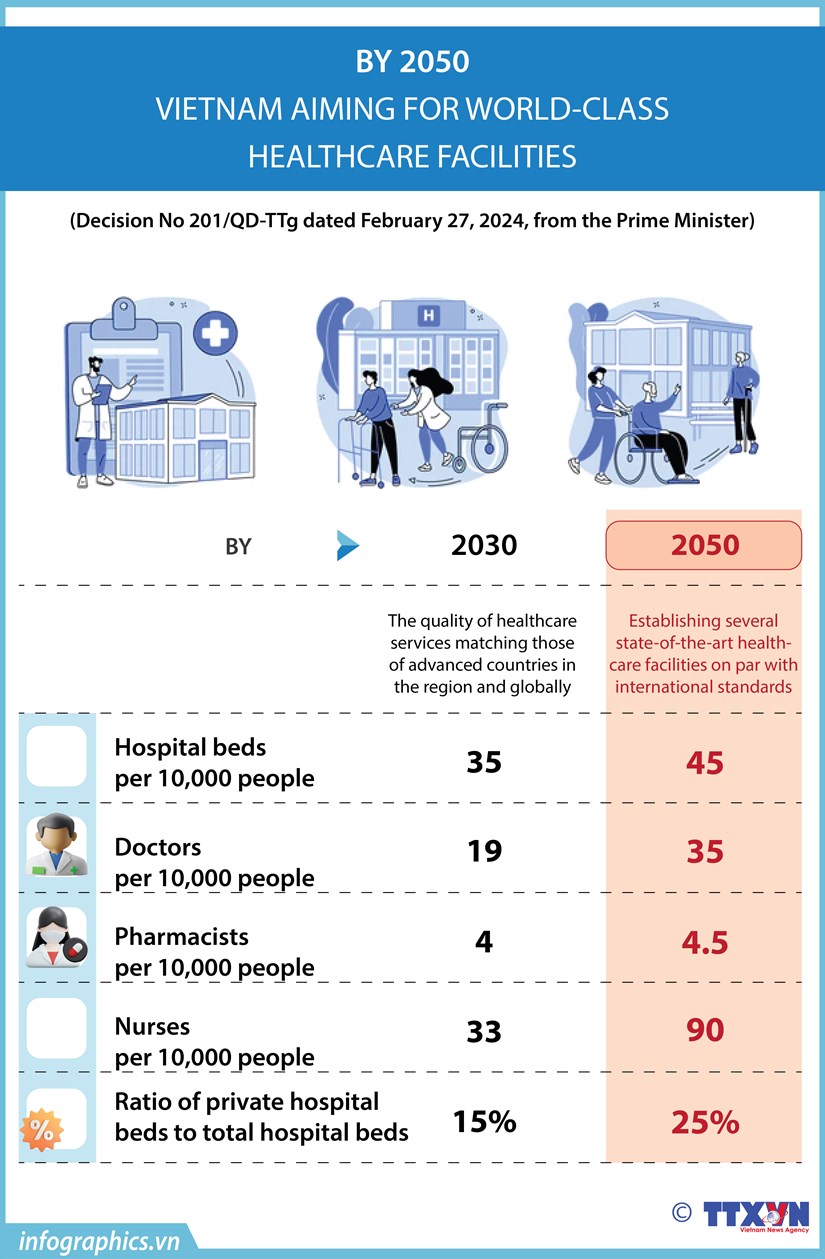 Vietnam aiming for world-class healthcare facilities by 2050 hinh anh 1